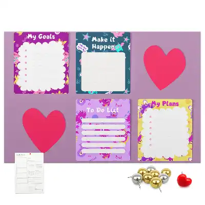 Memobord van kurk Monsternotities