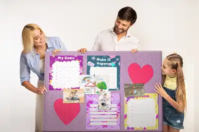 Memobord van kurk Monsternotities