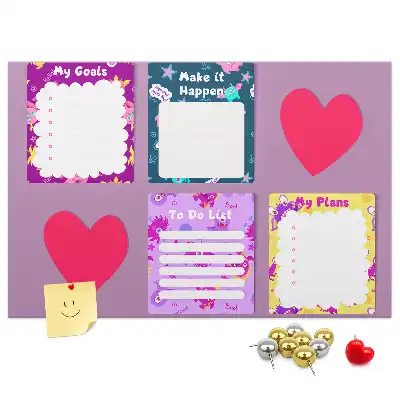 Memobord van kurk Monsternotities