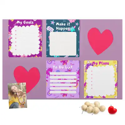 Memobord van kurk Monsternotities
