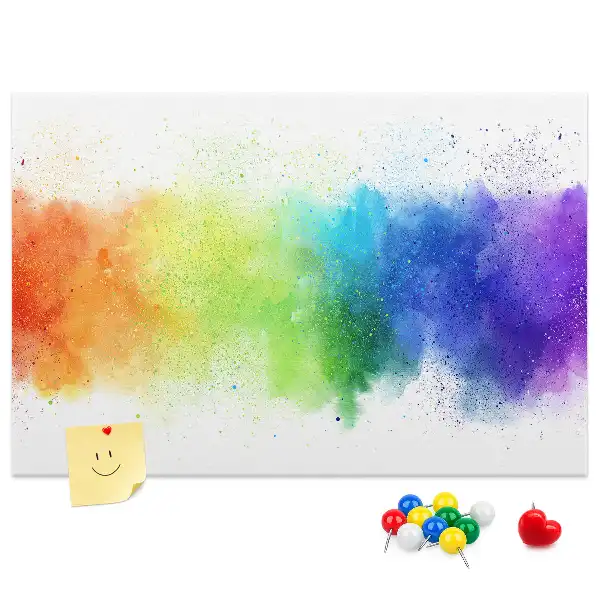 Kurk prikbord Abstracte regenboog