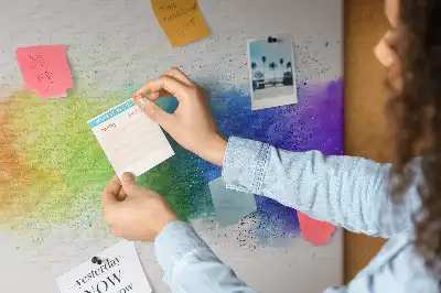 Kurk prikbord Abstracte regenboog