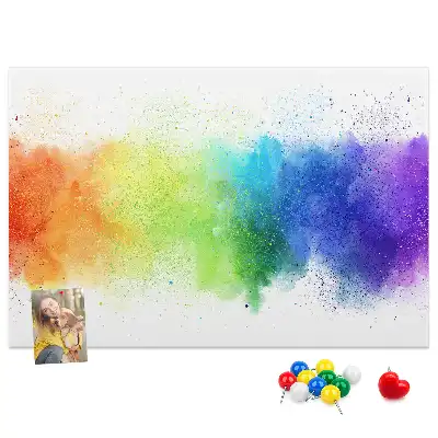 Kurk prikbord Abstracte regenboog