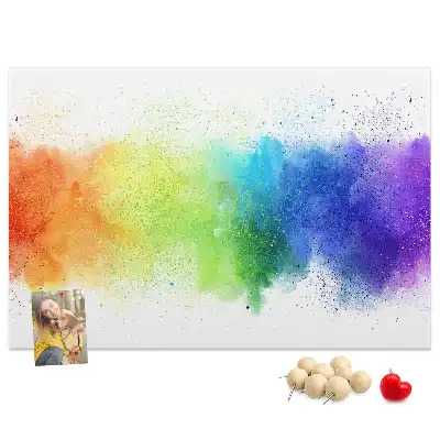 Kurk prikbord Abstracte regenboog