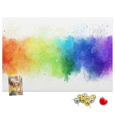Kurk prikbord Abstracte regenboog