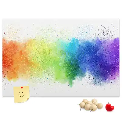 Kurk prikbord Abstracte regenboog
