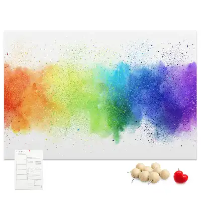 Kurk prikbord Abstracte regenboog