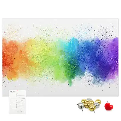 Kurk prikbord Abstracte regenboog