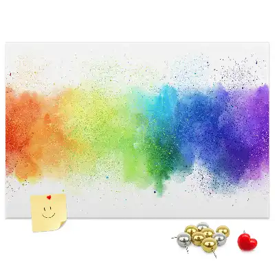 Kurk prikbord Abstracte regenboog