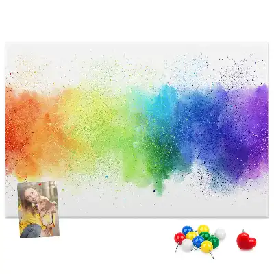 Kurk prikbord Abstracte regenboog