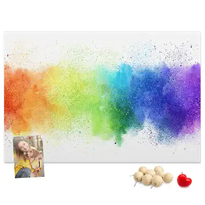 Kurk prikbord Abstracte regenboog