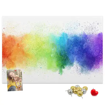 Kurk prikbord Abstracte regenboog