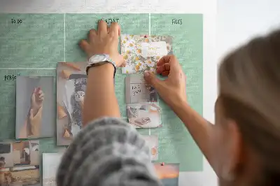 Memobord van kurk Bureau-organizer
