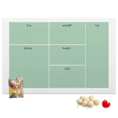 Memobord van kurk Bureau-organizer