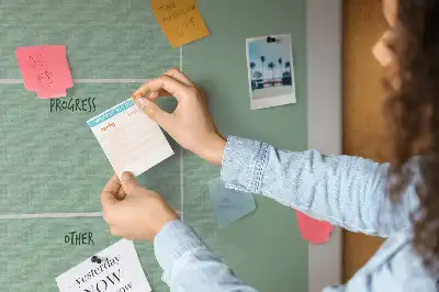 Memobord van kurk Bureau-organizer