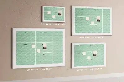 Memobord van kurk Bureau-organizer