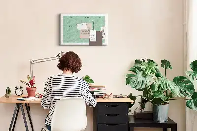 Memobord van kurk Bureau-organizer