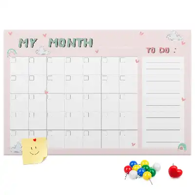 Kurk prikbord Maandplanner voor kinderen