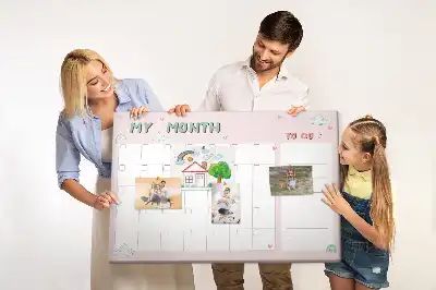 Kurk prikbord Maandplanner voor kinderen