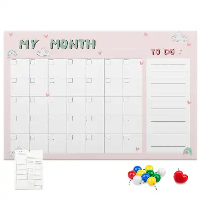 Kurk prikbord Maandplanner voor kinderen