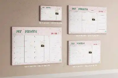 Kurk prikbord Maandplanner voor kinderen