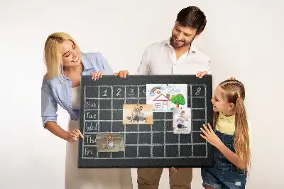 Memobord van kurk Lesrooster van het kind