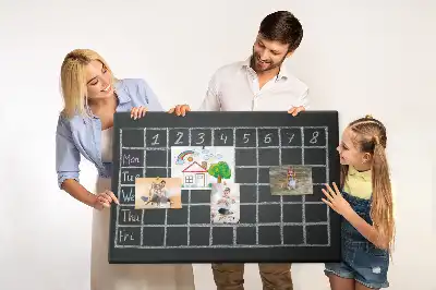 Memobord van kurk Lesrooster van het kind