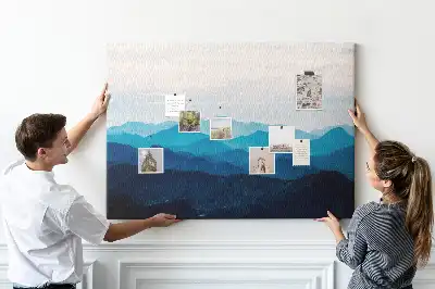 Kurk prikbord Aquarel bergen