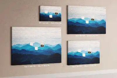 Kurk prikbord Aquarel bergen