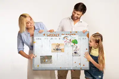 Memobord van kurk Takenorganizer voor een week