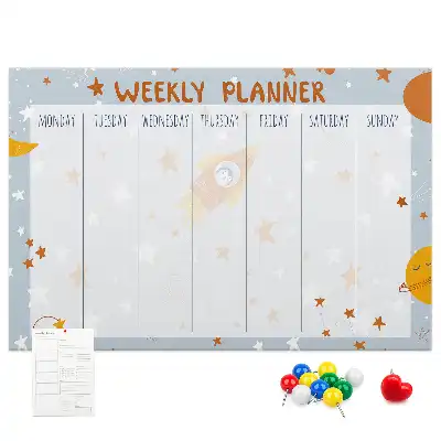 Memobord van kurk Takenorganizer voor een week