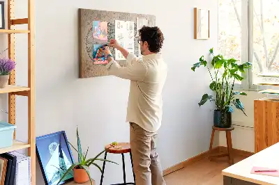 Memobord van kurk Wereld wereldbol kaart
