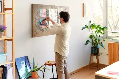 Memobord van kurk Wereld wereldbol kaart