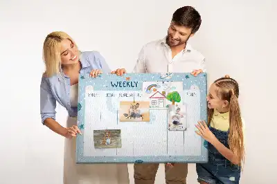 Kurk prikbord Weekplanner kosmos
