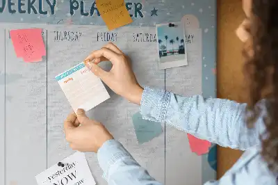 Kurk prikbord Weekplanner kosmos