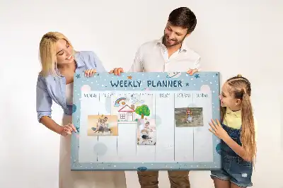 Kurk prikbord Weekplanner kosmos