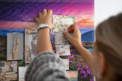 Kurk prikbord Zonsopgang bloemen