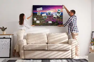 Kurk prikbord Zonsopgang bloemen