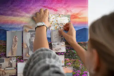 Kurk prikbord Zonsopgang bloemen