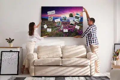 Kurk prikbord Zonsopgang bloemen
