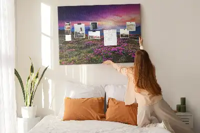 Kurk prikbord Zonsopgang bloemen