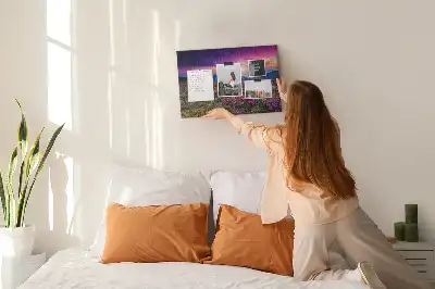 Kurk prikbord Zonsopgang bloemen