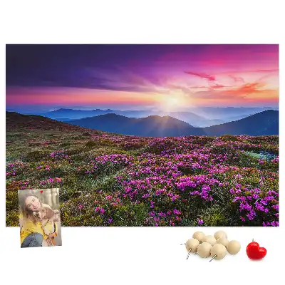 Kurk prikbord Zonsopgang bloemen