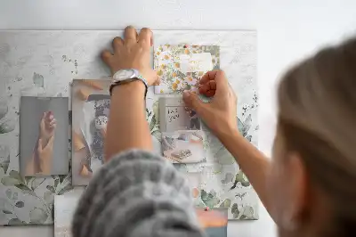 Memobord van kurk Plantaardige wandcompositie