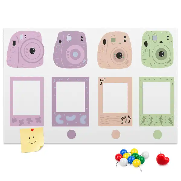Kurk prikbord Set camera's