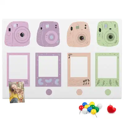 Kurk prikbord Set camera's