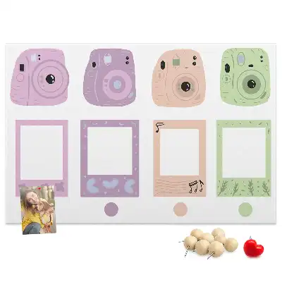 Kurk prikbord Set camera's