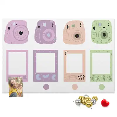 Kurk prikbord Set camera's