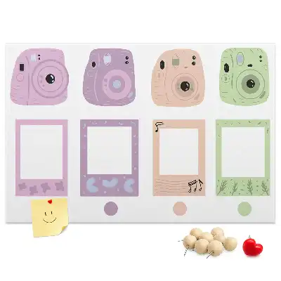 Kurk prikbord Set camera's