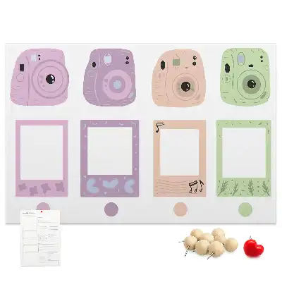 Kurk prikbord Set camera's